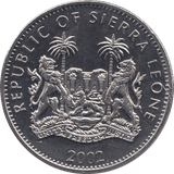 2002 ONE CROWN SIERRA LEONE F537 - WORLD COINS - Cambridgeshire Coins