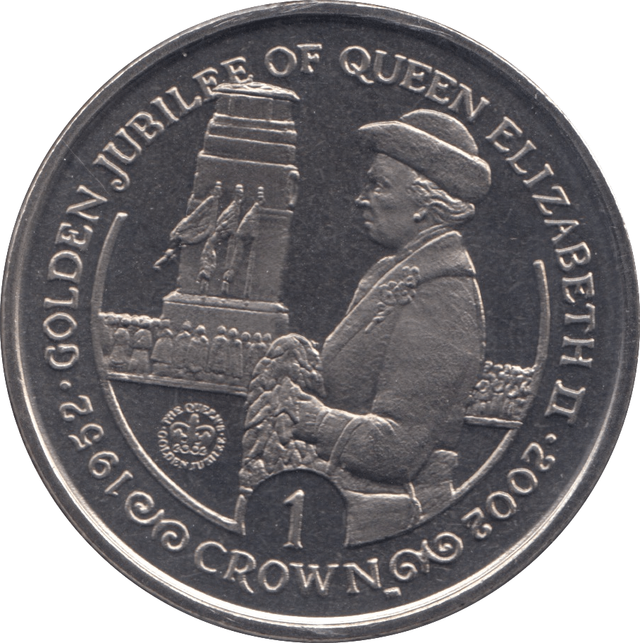 2002 ONE CROWN - WORLD COINS - Cambridgeshire Coins