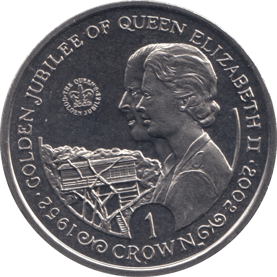2002 ONE CROWN - WORLD COINS - Cambridgeshire Coins