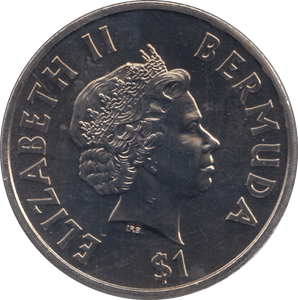 2002 ONE DOLLAR BERMUDA F437 - WORLD COINS - Cambridgeshire Coins