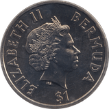 2002 ONE DOLLAR BERMUDA F561 - WORLD COINS - Cambridgeshire Coins