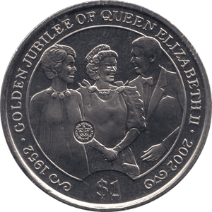 2002 ONE DOLLAR BRITISH VIRGIN ISLANDS F500 - WORLD COINS - Cambridgeshire Coins
