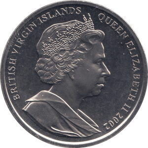 2002 ONE DOLLAR BRITISH VIRGIN ISLANDS F501 - WORLD COINS - Cambridgeshire Coins