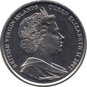 2002 ONE DOLLAR BRITISH VIRGIN ISLANDS F502 - CROWN - Cambridgeshire Coins