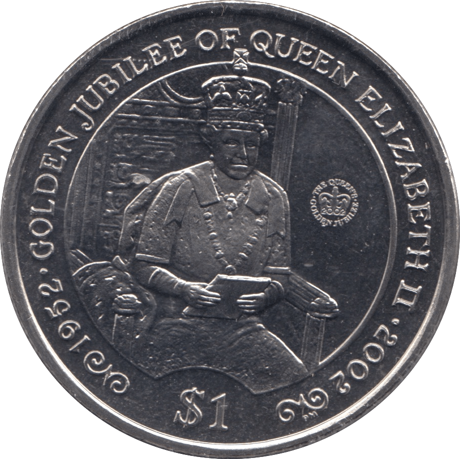 2002 ONE DOLLAR BRITISH VIRGIN ISLANDS F502 - CROWN - Cambridgeshire Coins