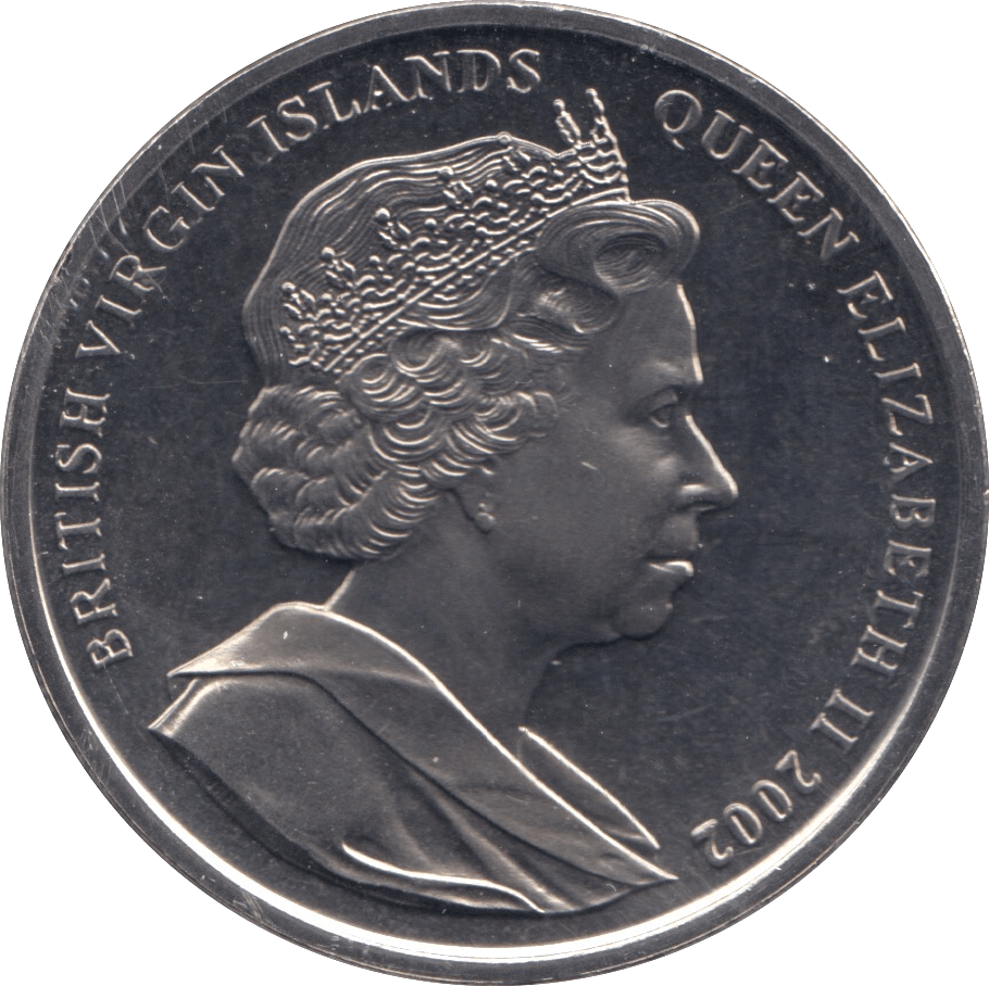 2002 ONE DOLLAR BRITISH VIRGIN ISLANDS F508 - WORLD COINS - Cambridgeshire Coins