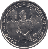 2002 ONE DOLLAR BRITISH VIRGIN ISLANDS F509 - WORLD COINS - Cambridgeshire Coins