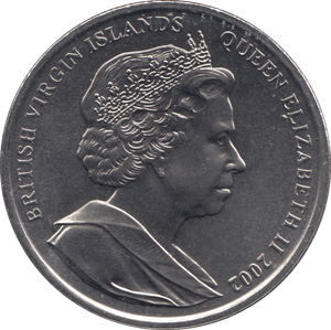 2002 ONE DOLLAR BRITISH VIRGIN ISLANDS F527 - WORLD COINS - Cambridgeshire Coins