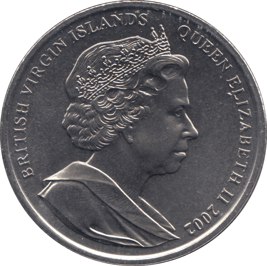 2002 ONE DOLLAR BRITISH VIRGIN ISLANDS F527 - WORLD COINS - Cambridgeshire Coins