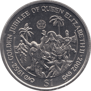 2002 ONE DOLLAR BRITISH VIRGIN ISLANDS F527 - WORLD COINS - Cambridgeshire Coins