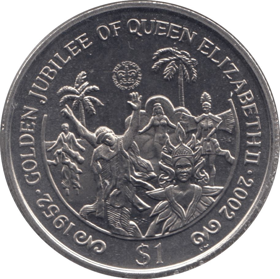 2002 ONE DOLLAR BRITISH VIRGIN ISLANDS F527 - WORLD COINS - Cambridgeshire Coins