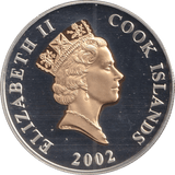 2002 ONE DOLLAR COOK ISLANDS - SILVER WORLD COINS - Cambridgeshire Coins