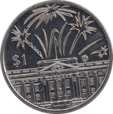 2002 ONE DOLLAR EAST CARIBBEAN STATES F327 - WORLD COINS - Cambridgeshire Coins
