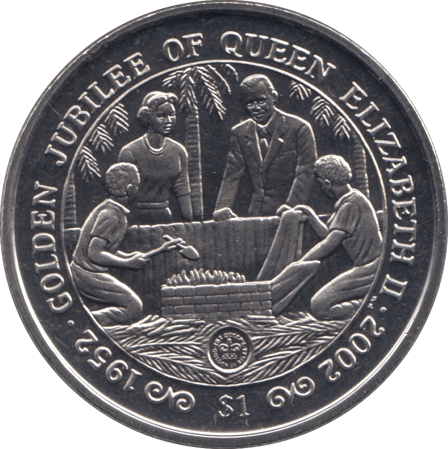 2002 ONE DOLLAR GOLDEN JUBILEE SIERRA LEONE F131 - CROWN - Cambridgeshire Coins