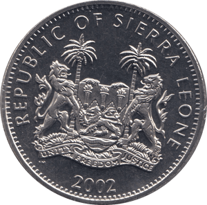 2002 ONE DOLLAR SIERRA LEONE F346 - WORLD COINS - Cambridgeshire Coins