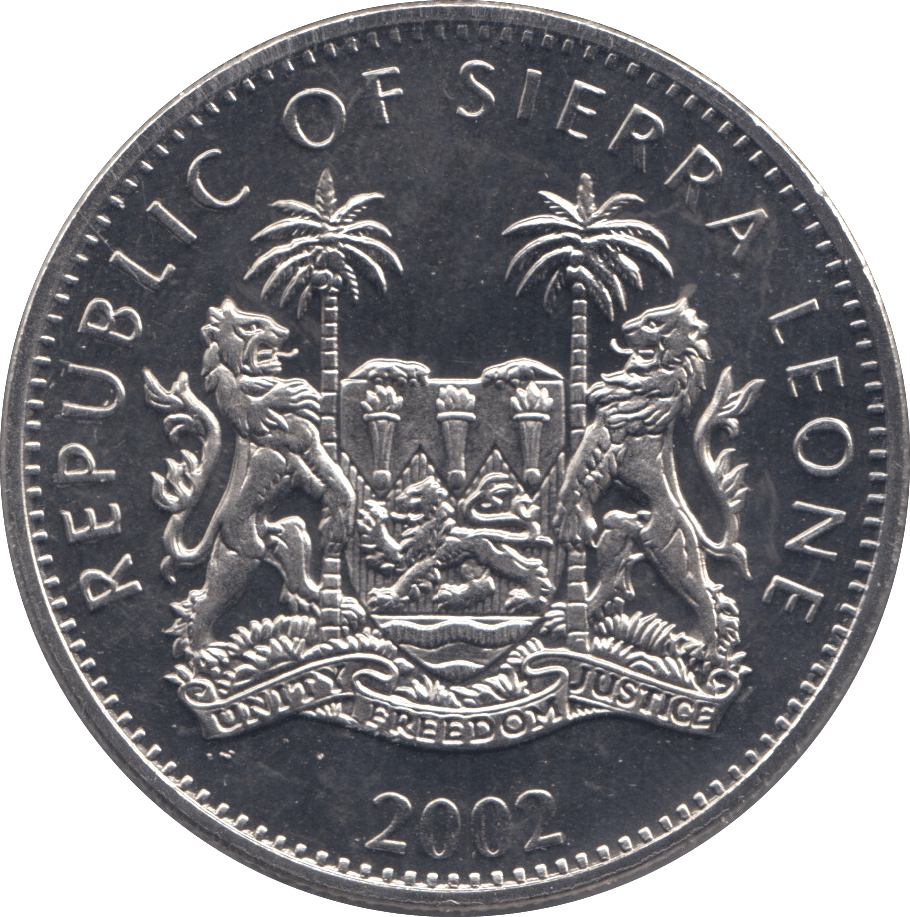 2002 ONE DOLLAR SIERRA LEONE F419 - WORLD COINS - Cambridgeshire Coins