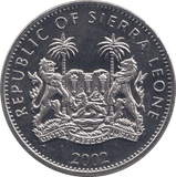 2002 ONE DOLLAR SIERRA LEONE F419 - WORLD COINS - Cambridgeshire Coins