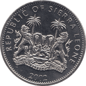2002 ONE DOLLAR SIERRA LEONE F532 - WORLD COINS - Cambridgeshire Coins