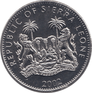 2002 ONE DOLLAR SIERRA LEONE F543 - WORLD COINS - Cambridgeshire Coins