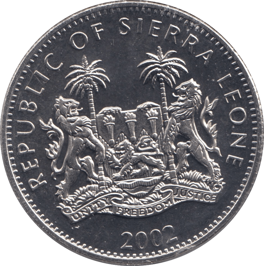 2002 ONE DOLLAR SIERRA LEONE F544 - WORLD COINS - Cambridgeshire Coins