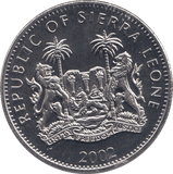 2002 ONE DOLLAR SIERRA LEONE F544 - WORLD COINS - Cambridgeshire Coins