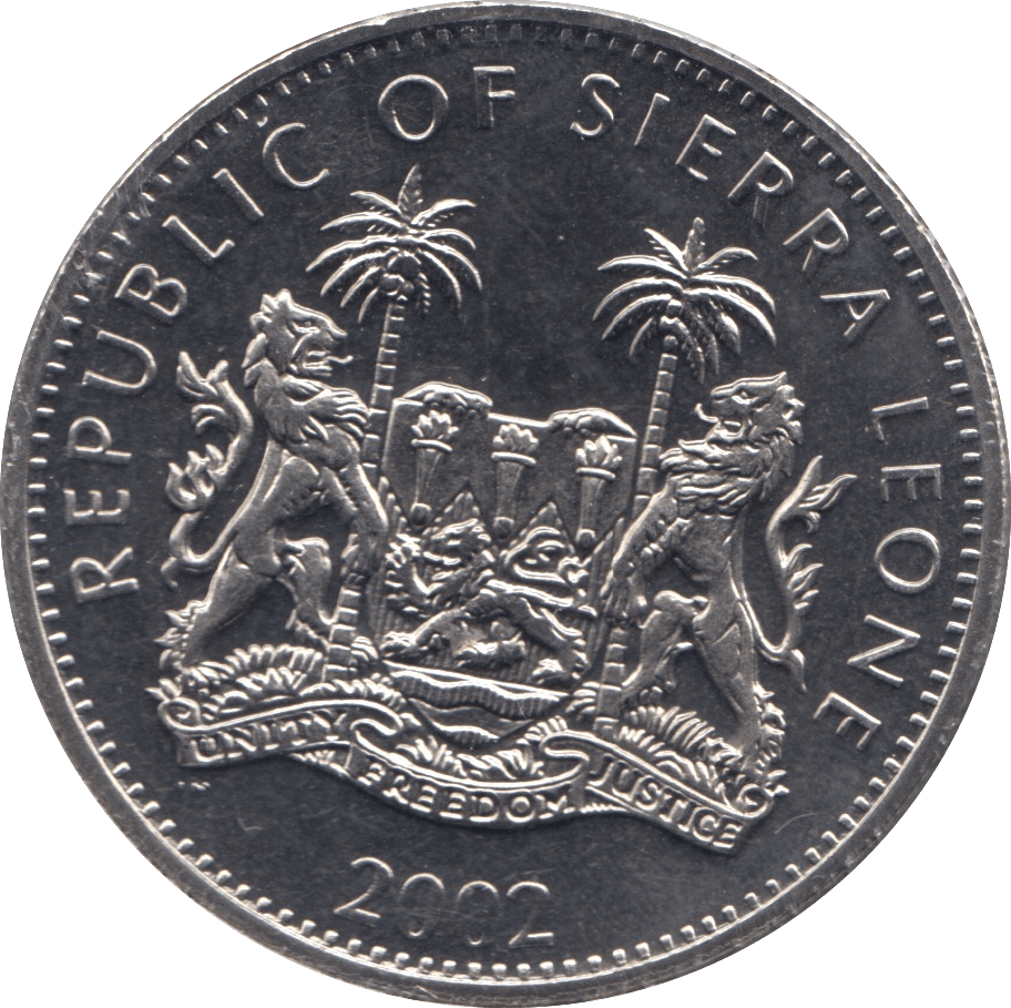 2002 ONE DOLLAR SIERRA LEONE F573 - WORLD COINS - Cambridgeshire Coins