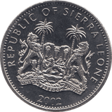 2002 ONE DOLLAR SIERRA LEONE F573 - WORLD COINS - Cambridgeshire Coins