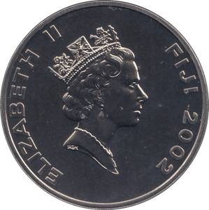 2002 ONE DOLLAR WESTMINSTER ABBEY COIN FIJI F119 - CROWN - Cambridgeshire Coins