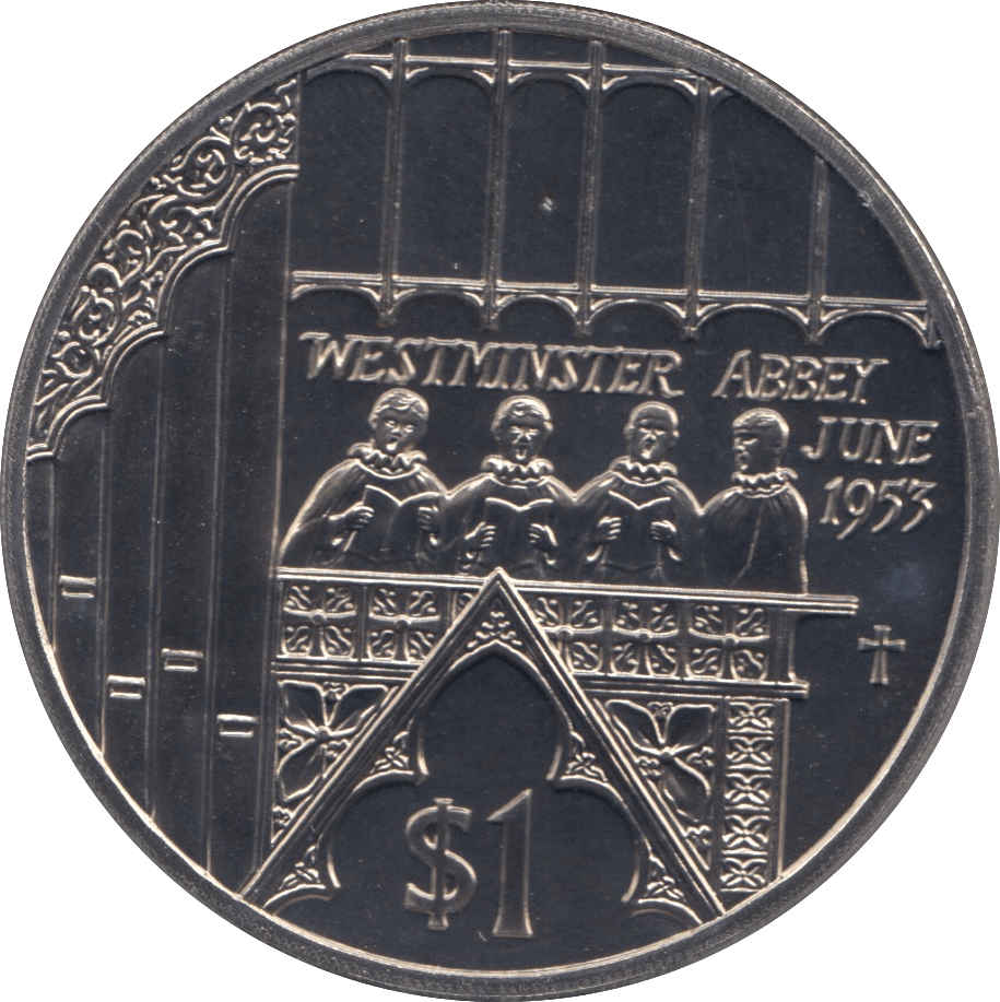 2002 ONE DOLLAR WESTMINSTER ABBEY COIN FIJI F119 - CROWN - Cambridgeshire Coins