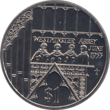 2002 ONE DOLLAR WESTMINSTER ABBEY COIN FIJI F119 - CROWN - Cambridgeshire Coins