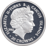 2002 SILVER PROOF 20 CROWN KING HENRY I - SILVER WORLD COINS - Cambridgeshire Coins