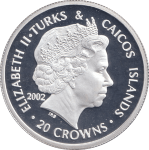 2002 SILVER PROOF 20 CROWN KING HENRY VI - SILVER WORLD COINS - Cambridgeshire Coins