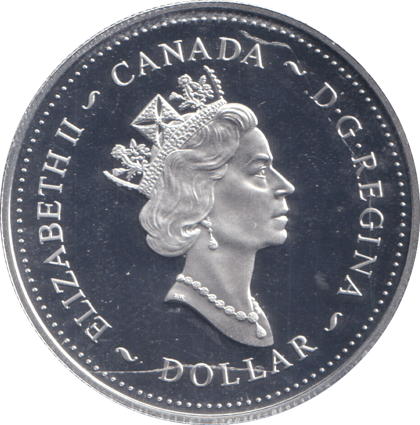 2002 SILVER PROOF DOLLAR CANADA - SILVER WORLD COINS - Cambridgeshire Coins