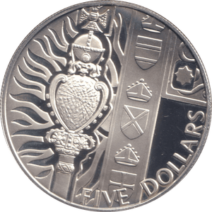 2002 SILVER PROOF FIVE DOLLAR NEW ZEALAND - SILVER WORLD COINS - Cambridgeshire Coins