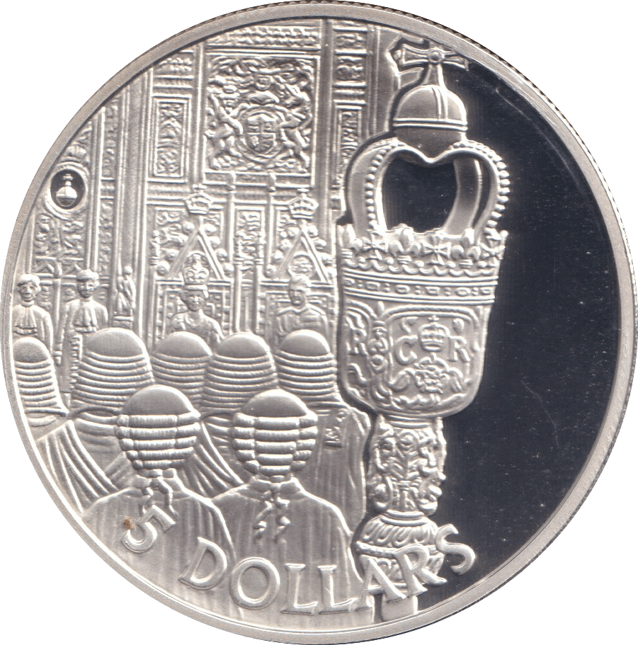 2002 SILVER PROOF FIVE DOLLAR SOLOMON ISLANDS - SILVER WORLD COINS - Cambridgeshire Coins