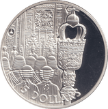 2002 SILVER PROOF FIVE DOLLAR SOLOMON ISLANDS - SILVER WORLD COINS - Cambridgeshire Coins
