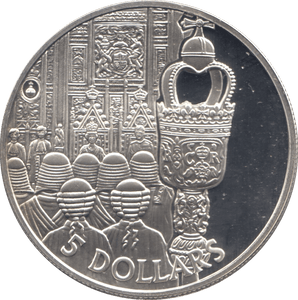 2002 SILVER PROOF FIVE DOLLARS SOLOMON ISLANDS - SILVER WORLD COINS - Cambridgeshire Coins