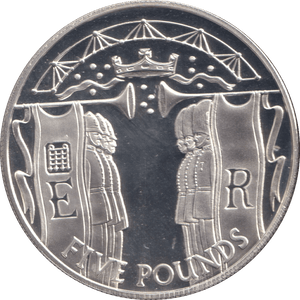 2002 SILVER PROOF FIVE POUNDS ALDERNEY - £5 Silver Proof - Cambridgeshire Coins