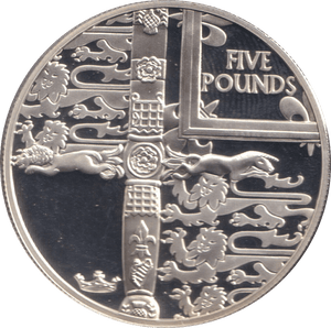 2002 SILVER PROOF FIVE POUNDS ALDERNEY - £5 Silver Proof - Cambridgeshire Coins
