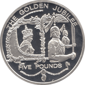 2002 SILVER PROOF FIVE POUNDS GUERNSEY - SILVER WORLD COINS - Cambridgeshire Coins