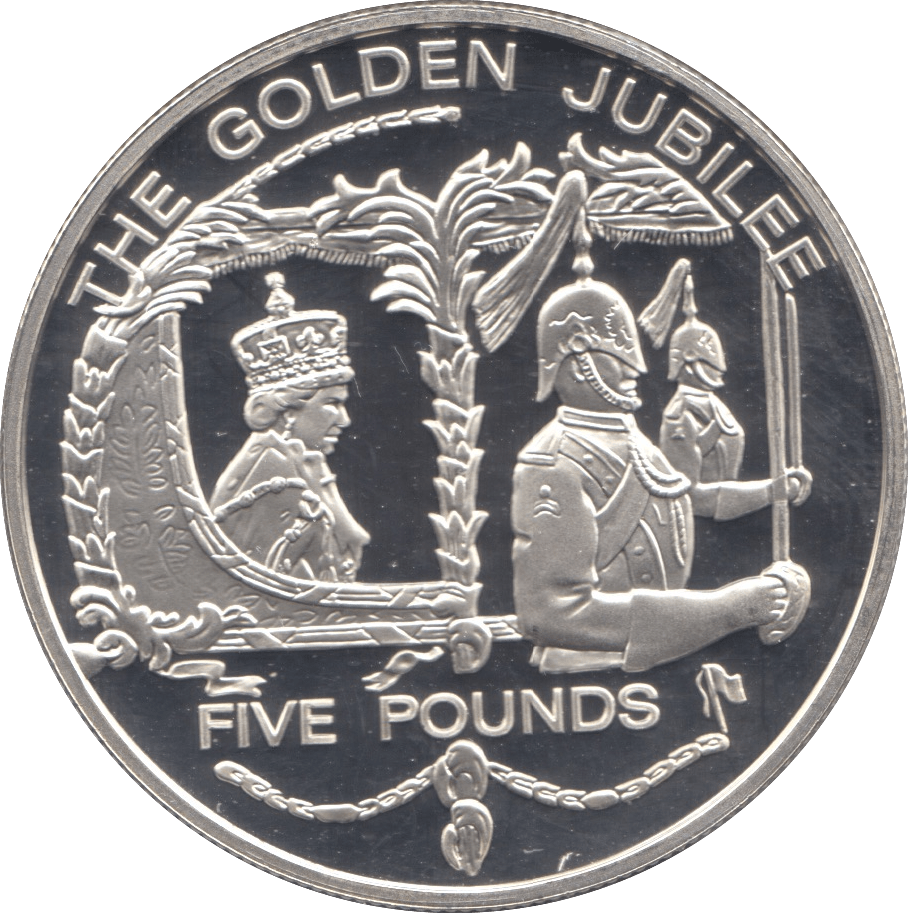 2002 SILVER PROOF FIVE POUNDS GUERNSEY - SILVER WORLD COINS - Cambridgeshire Coins