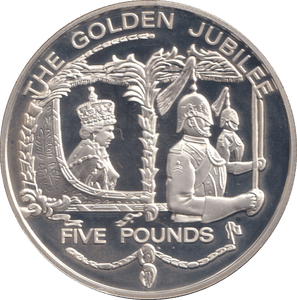 2002 SILVER PROOF FIVE POUNDS GUERNSEY - SILVER WORLD COINS - Cambridgeshire Coins