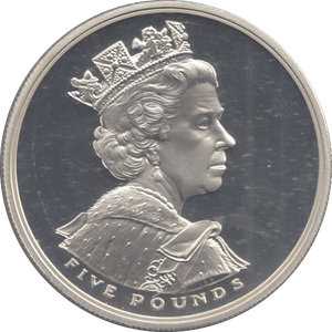 2002 SILVER PROOF FIVE POUNDS - £5 Silver Proof - Cambridgeshire Coins