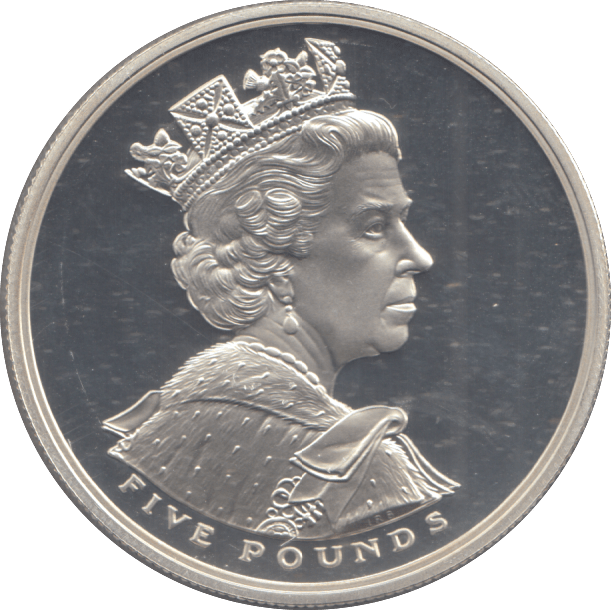 2002 SILVER PROOF FIVE POUNDS - £5 Silver Proof - Cambridgeshire Coins