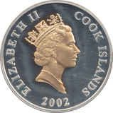 2002 SILVER PROOF GOLD PLATED 1 DOLLARS - Silver Proof - Cambridgeshire Coins
