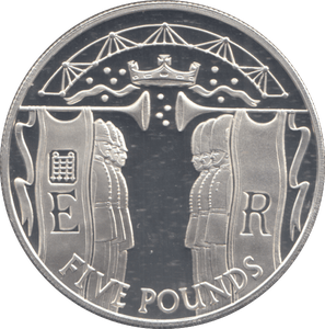 2002 SILVER PROOF GOLD PLATED FIVE POUNDS - £5 Silver Proof - Cambridgeshire Coins
