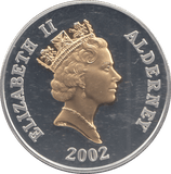 2002 SILVER PROOF GOLD PLATED FIVE POUNDS - £5 Silver Proof - Cambridgeshire Coins