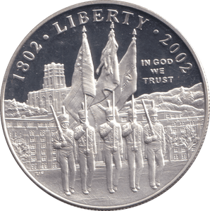 2002 SILVER PROOF LIBERTY DOLLAR USA - SILVER WORLD COINS - Cambridgeshire Coins