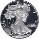 2002 SILVER PROOF LIBERTY DOLLAR USA - SILVER WORLD COINS - Cambridgeshire Coins