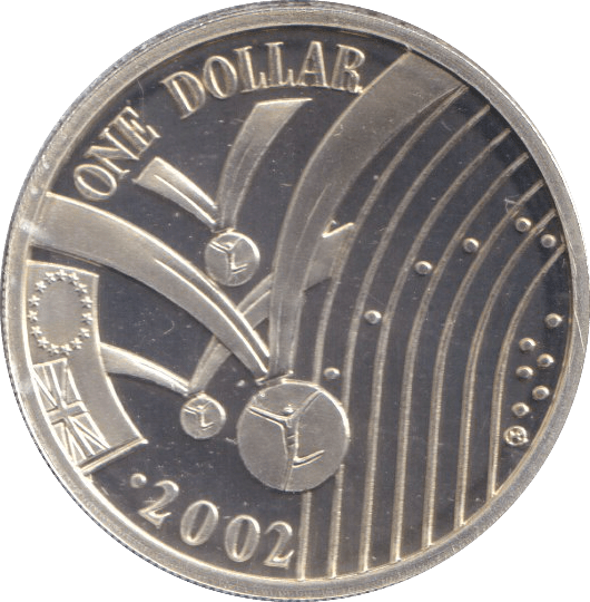 2002 SILVER PROOF ONE DOLLAR COMMON WEALTH GAMES - SILVER WORLD COINS - Cambridgeshire Coins